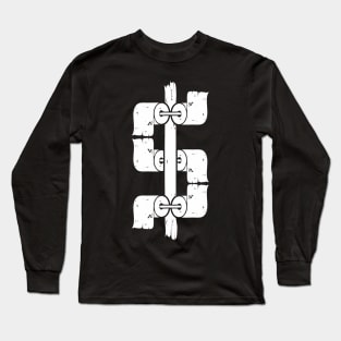 toilet paper dollar Long Sleeve T-Shirt